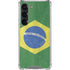 Brazil Flag Distressed Galaxy S23 Clear Case